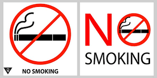 The sign is forbidden to smoke